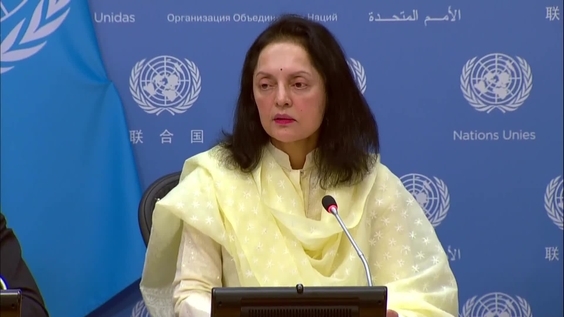 Hybrid press briefing: Ambassador Ruchira Kamboj, Permanent Representative of India and President of the Security Council for the month of December