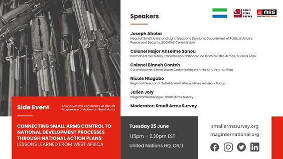 Connecting small arms control to national development processes through National Action Plans: lessons learned from West Africa