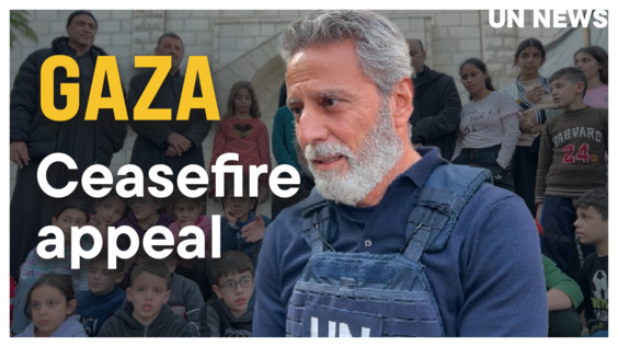 UN's Muhannad Hadi Visits Church in Gaza City