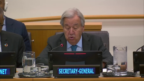 António Guterres (UN Secretary-General) at the opening ceremony of the 50th Annual Meeting of Ministers for Foreign Affairs of the Group of 77