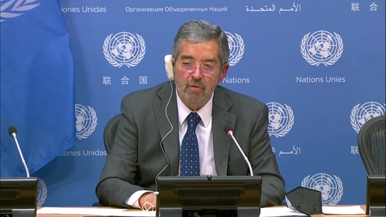 Press Conference: Ambassador Juan Ramón de la Fuente, Permanent Representative of Mexico to the UN and President of the Security Council in November 2021 to brief on the Security Council programme of work in November