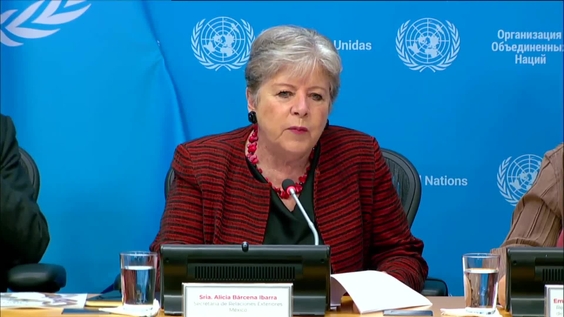 Press Conference: Alicia Bárcena Ibarra, Secretary of Foreign Affairs of Mexico