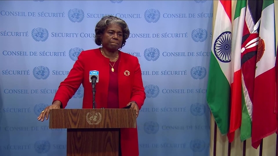 Linda Thomas-Greenfield (USA) on the Situation in Iran - Security Council Media Stakeout