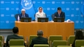 Felipe Paullier (the Assistant Secretary-General for Youth Affairs) and Sahira Al Nahari (SDGs) on mental health and football - Press Conference