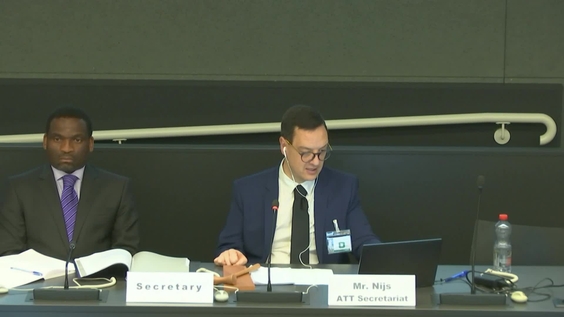 5th meeting, 2nd CSP9 Informal Preparatory Meeting - Arms Trade Treaty