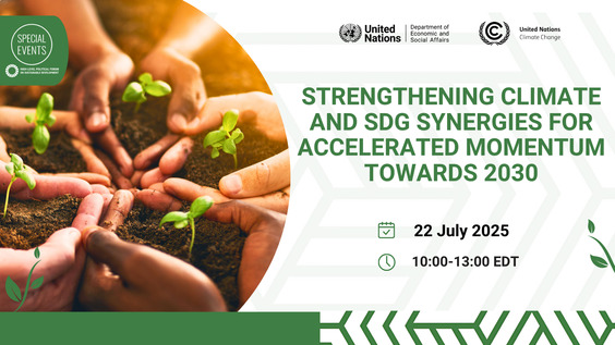 Strengthening climate and SDG synergies for accelerated momentum toward 2030 (HLPF 2025 Special Event)