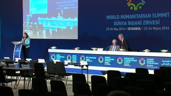 Ms. Sarah Costa (Women's Refugee Commission), World Humanitarian Summit (Istanbul, 2016), Member States and Stakeholders Announcements