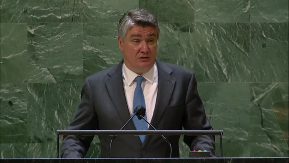 Croatia - President Addresses General Debate, 76th Session