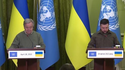 António Guterres (UN Secretary-General) Remarks at Press Conference with President Volodymyr Zelenskyy of Ukraine