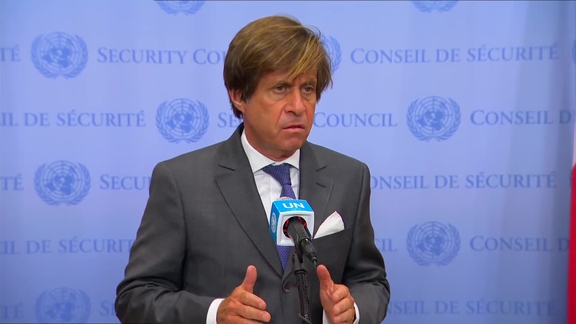 Nicolas de Rivière (France) on Lebanon - Security Council Media Stakeout