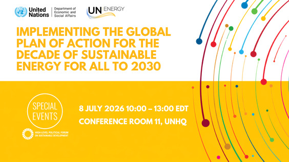 Implementing global plan of action for the Energy Decade