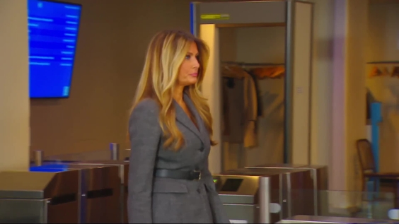 Arrival to the United Nations of the First Lady of the United States