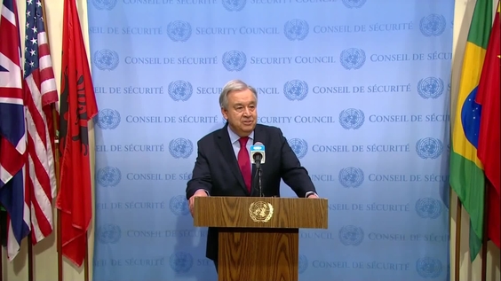 António Guterres (UN Secretary-General) on Ukraine Grain Talks Update - Media Stakeout (13 July 2022)