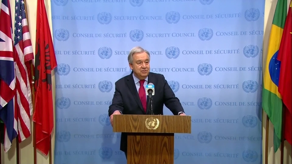 UN Secretary-General António Guterres on Ukraine grain talks - Media Stakeout