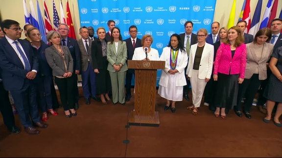 Rosa Yolanda Villavicencio (Colombia) on Women, Peace and Security – Security Council Media Stakeout