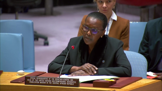 Valentine Rugwabiza (MINUSCA) on the situation in the Central African Republic - Security Council, 9554th meeting