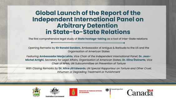 Launch of the Report of the Independent International Panel on Arbitrary Detention in State-to-State Relations