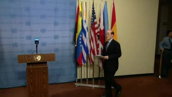 Security Council President Briefs Press