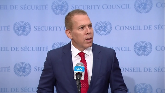 Gilad Erdan (Israel) on the situation in the Middle East- Security Council Media Stakeout