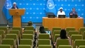 Diene Keita and Alessio Cangiano (UNFPA) on the launch of UNFPA's new global report on the findings of Demographic Futures Survey - Press Conference
