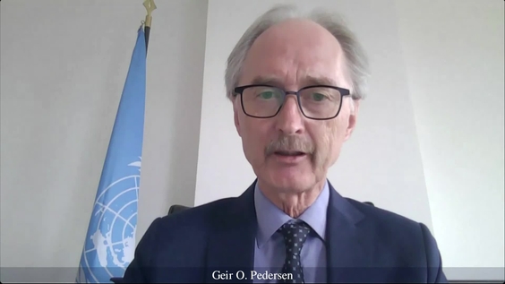 Geir Pedersen (Special Envoy for Syria) on the situation on the Middle ...
