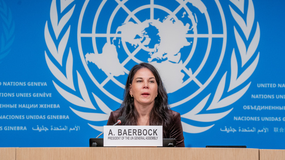 Annalena Baerbock (President of the General Assembly) - Geneva Press Briefing
