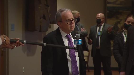Jim Kelly (Ireland) on Ukraine - Security Council Media Stakeout