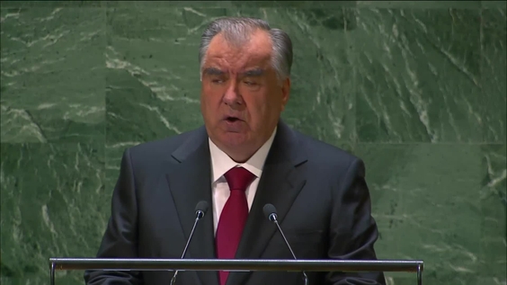 Tajikistan - President Addresses General Debate, 78th Session