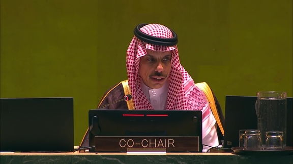 United Nations High-Level International Conference on "The Peaceful Settlement of the Question of Palestine and the Implementation of the Two-State Solution" - 1st plenary meeting (resumed)