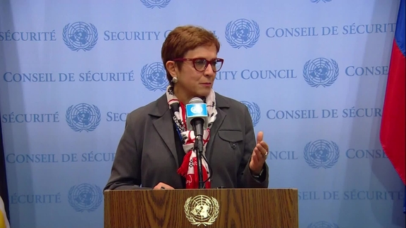 María Isabel Salvador (BINUH) on Haiti - Security Council Media Stakeout