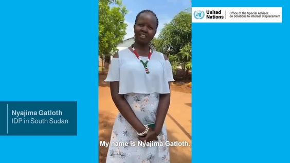 South Sudan IDP Nyajima Gatloth on participation