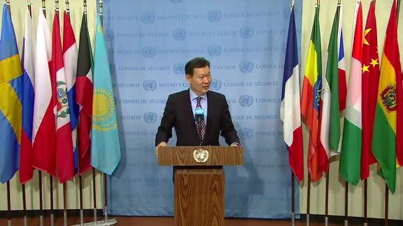 President of Security Council Briefs Press