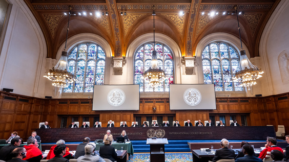 THE HAGUE – The International Court of Justice (ICJ) holds public hearings in the case Belize v. Honduras