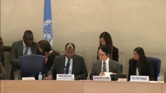 Decisions and conclusions - 56th Meeting 25th Regular Session of Human Rights Council