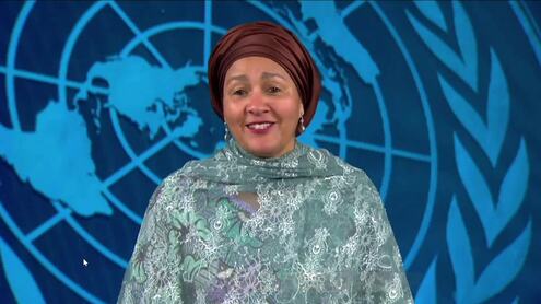 Amina J. Mohammed, Deputy Secretary-General of the United Nations at the High-level Interactive Strategic Dialogue on Special Theme - 2nd session of the UN Habitat Assembly