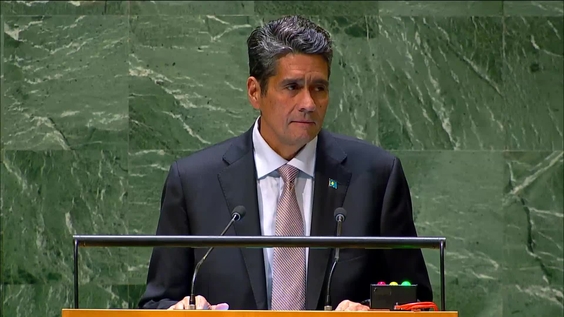 Palau - President Addresses General Debate, 78th Session