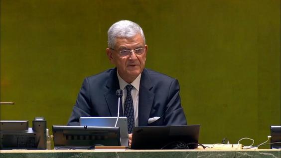 Volkan Bozkir (Président de l'Assemblée générale) à l'Assemblée générale: 16e séance plénière, 75e session