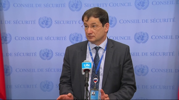 Dmitry Polyanskiy (Russia) on the situation in Moldova- Security Council Media Stakeout