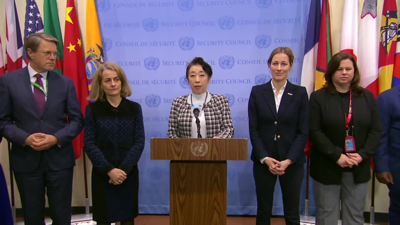 Joint stakeout by the members of the Security Council that are State Parties to the Rome Statute of the ICC on Sudan and South Sudan