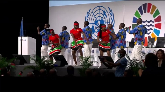 Kenyan musicians - UN Ocean Conference 2022