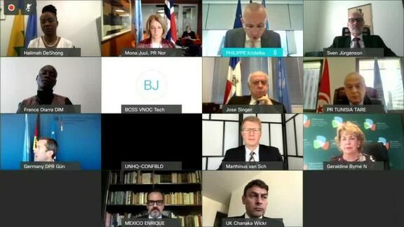 Virtual Media Stakeout by Belgium on behalf of 10 Members of Security Council on ICC