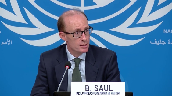 OHCHR Special Procedures - Press Conference: Special Rapporteur on Countering Terrorism