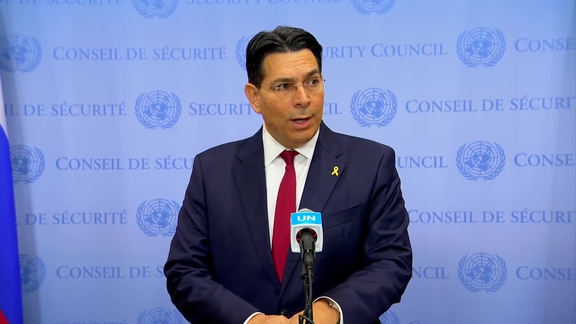 Danny Danon (Israel) on the situation in the Middle East - Security Council Media Stakeout