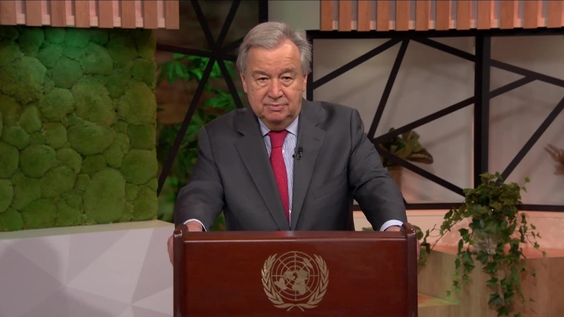 António Guterres (UN Secretary-General) on the High-level Thematic Debate: Moment for Nature - General Assembly, 76th session