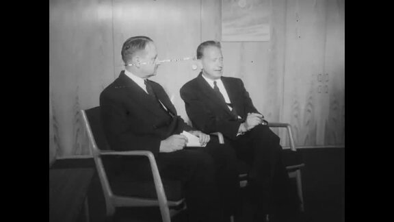 General Burns Conferring with UN Secretary-General