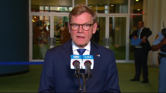 Johann Wadephul (Germany) on Election of non-permanent members of the Security Council - Media Stakeout