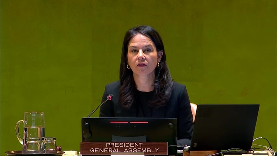 Annalena Baerbock (General Assembly President) on the International Day against Unilateral Coercive Measures - General Assembly, 80th session