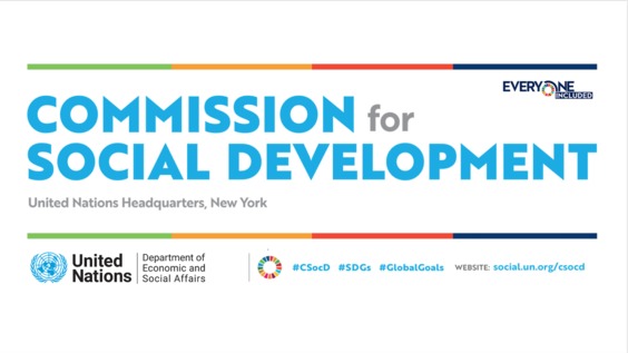 1st virtual meeting - 60th Session of the Commission for Social Development (CSocD60)