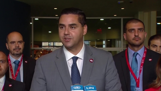 Ian Borg (Malta) on the Election of Non-Permanent Members of the United Nations Security Council - General Assembly Media Stakeout