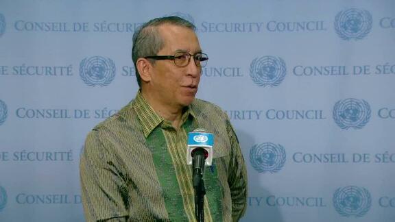 Security Council President Briefs Press